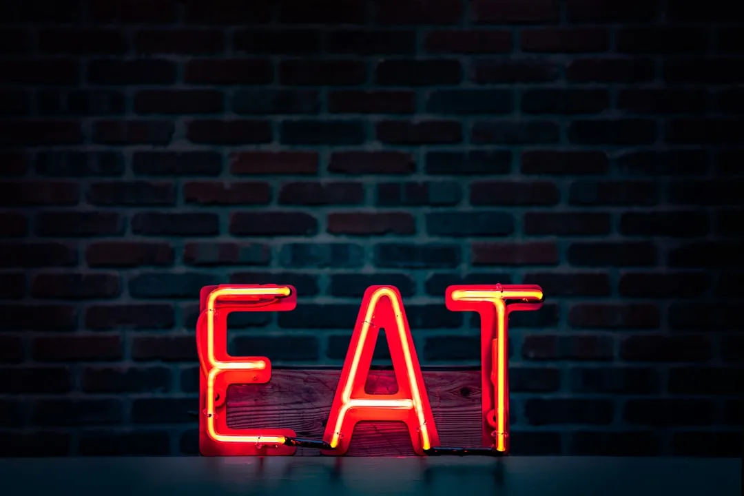 Comer sinalização de led