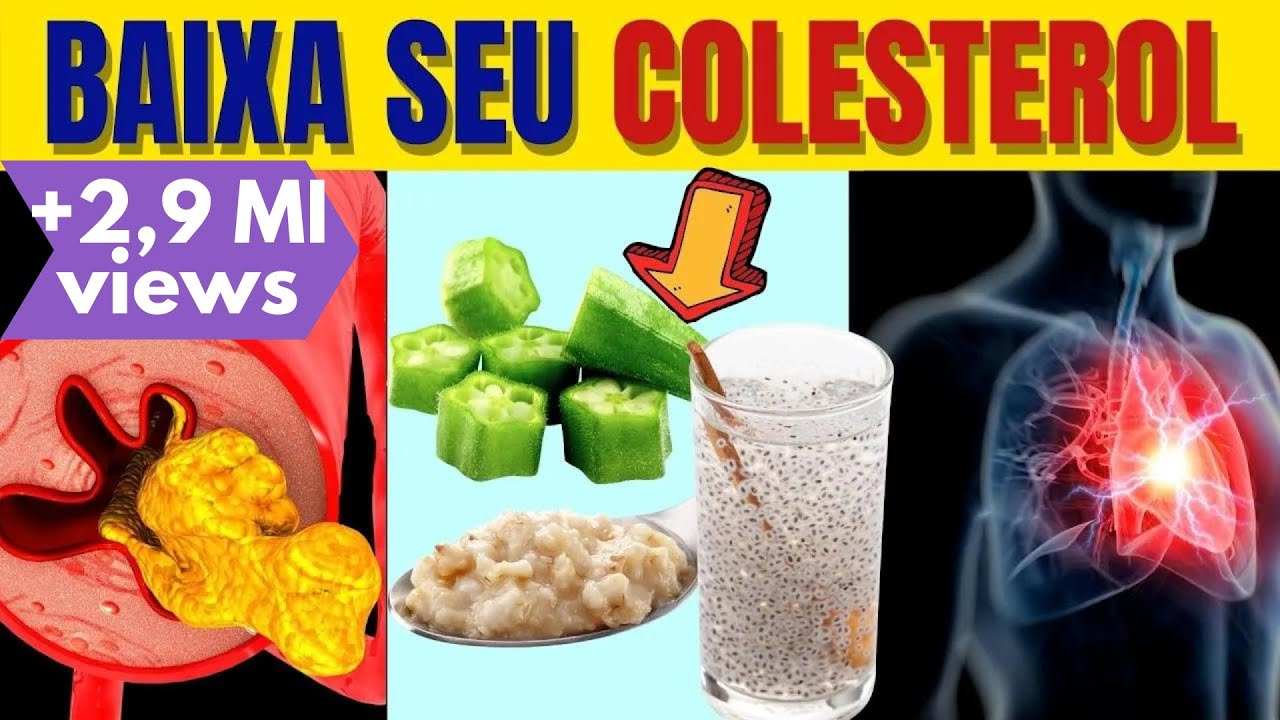 5 PIORES ALIMENTOS para COLESTEROL (e os 10 MELHORES PARA BAIXAR O COLESTEROL ALTO)