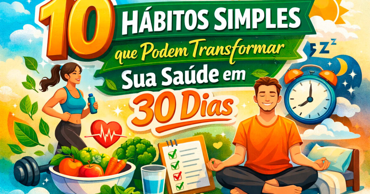 10 Hábitos Simples que Podem Transformar Sua Saúde em 30Dias