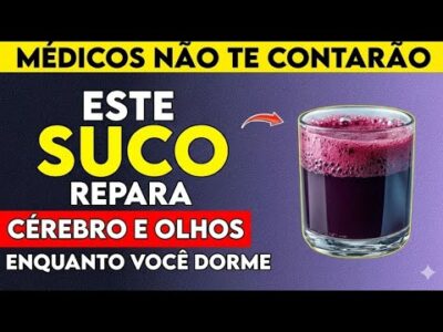 Idosos: Os 7 melhores sucos para restaurar a visão e a memória enquanto você dorme